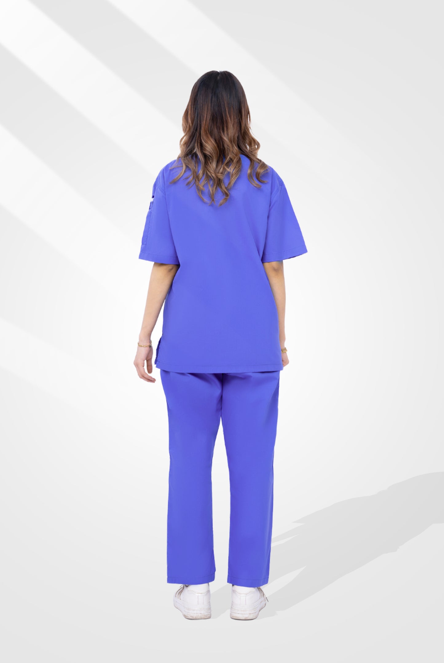 Edge Line™ Sapphire Blue Scrub Suit for Unisex by GTEX Apparels