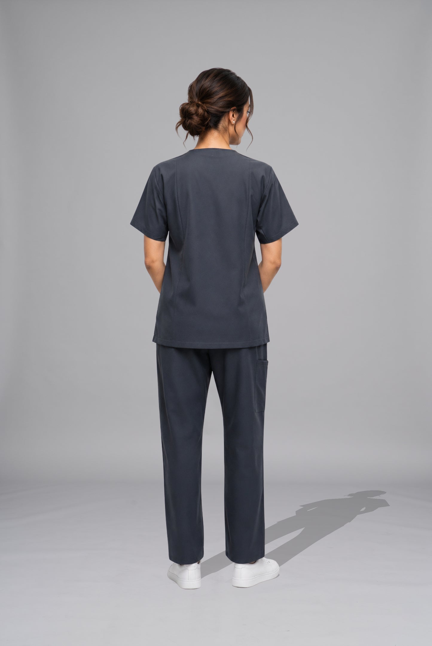 Charcoal Knitted Scrub for Unisex