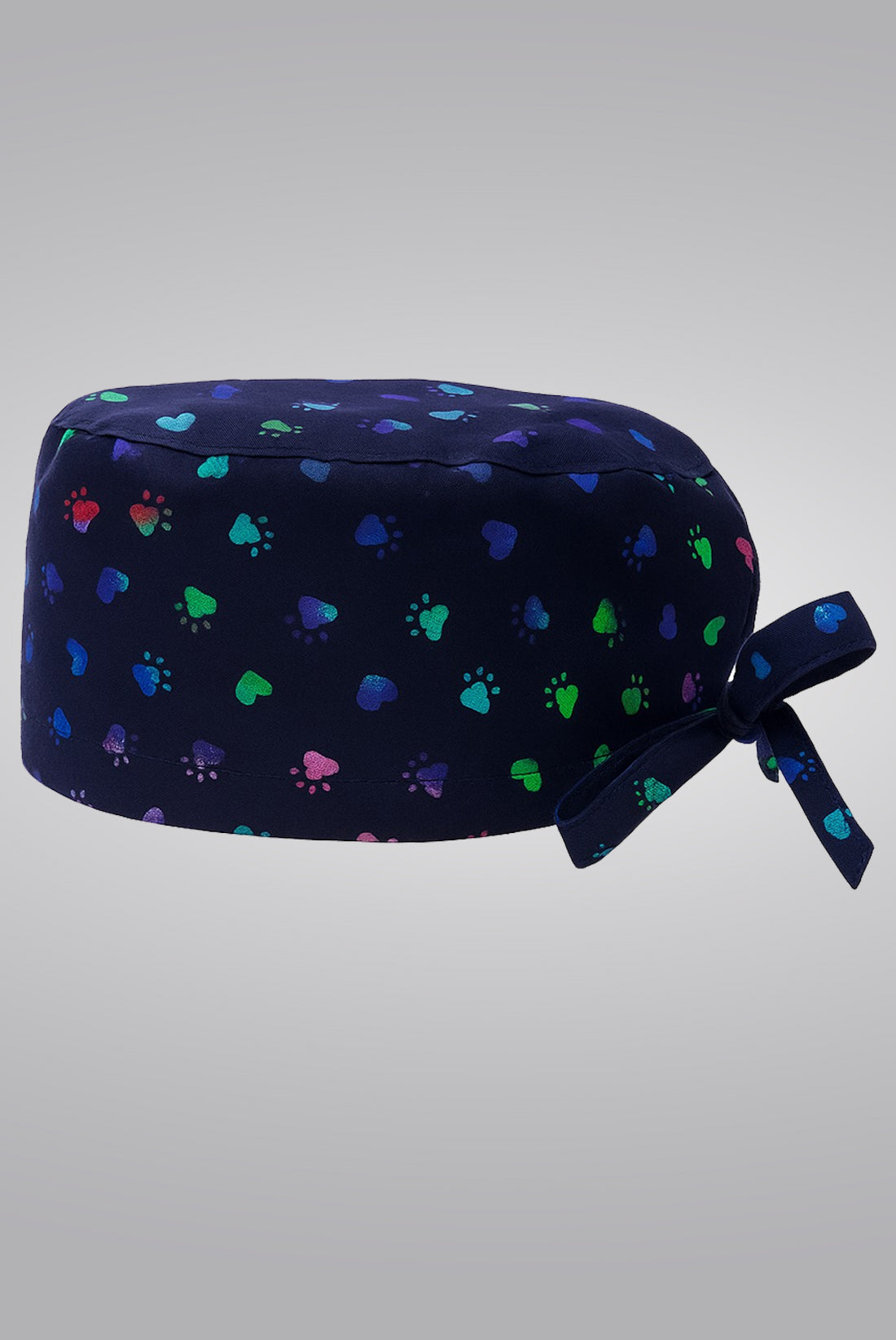 Paw Heart Rainbow Print surgical Cap