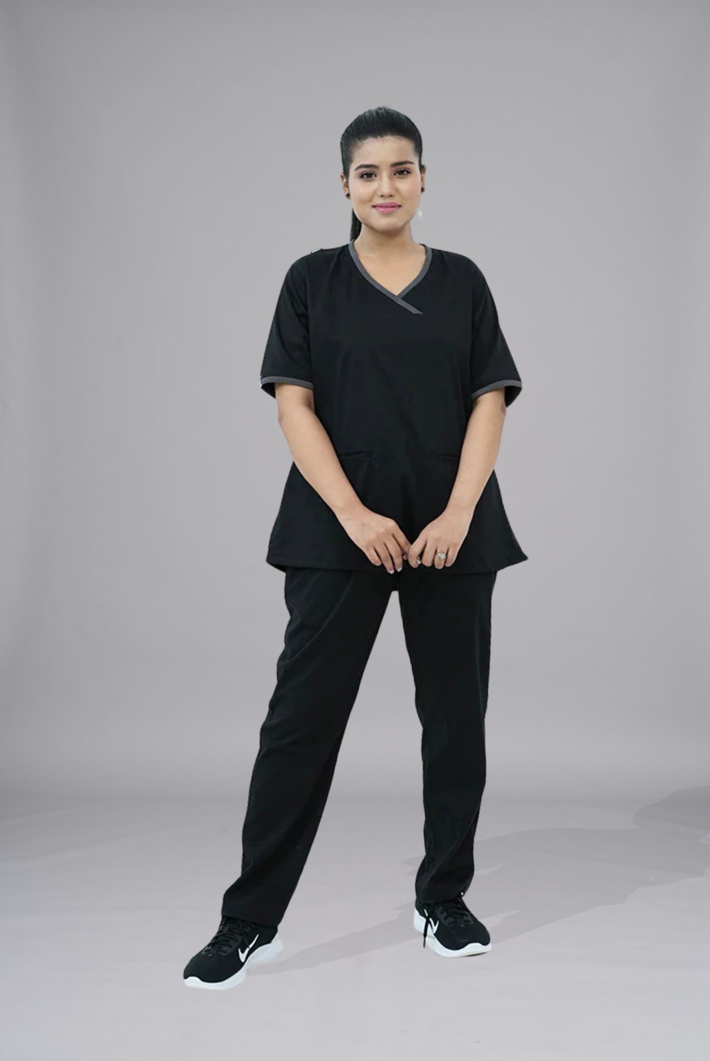 Elite Notch Black Scrub