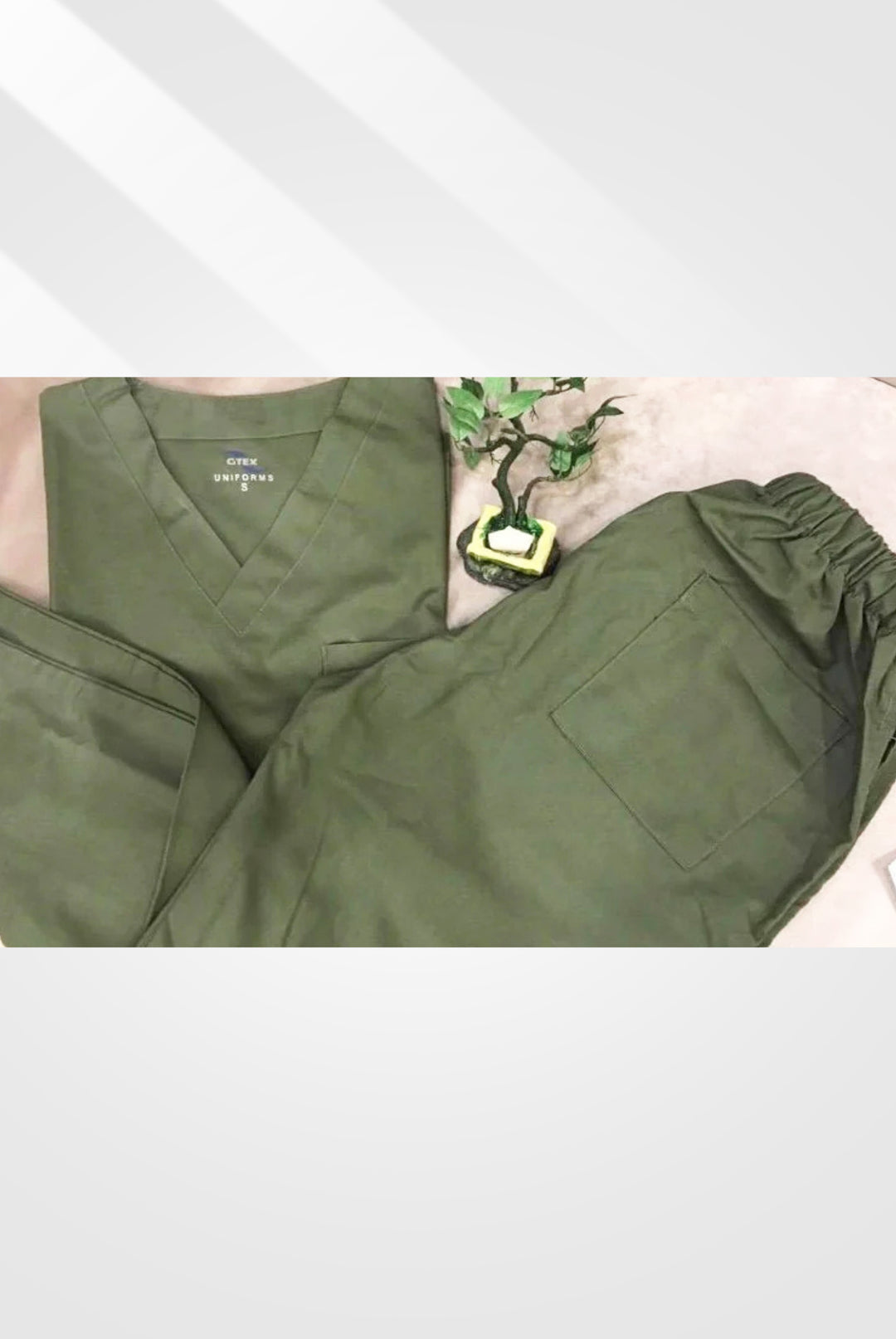 Light Olive Scrub Suit at GTEX Apparels
