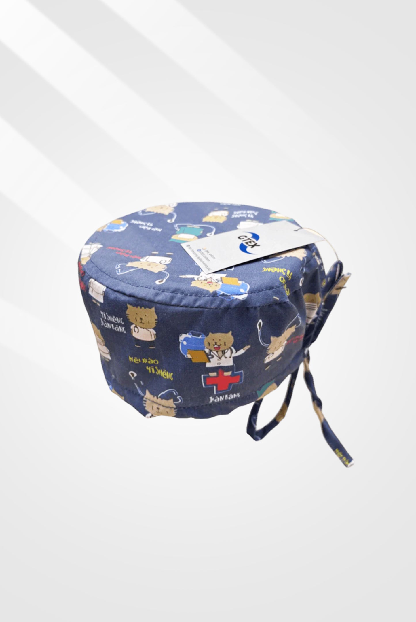 Doctor Cat-Themed Surgical Cap
