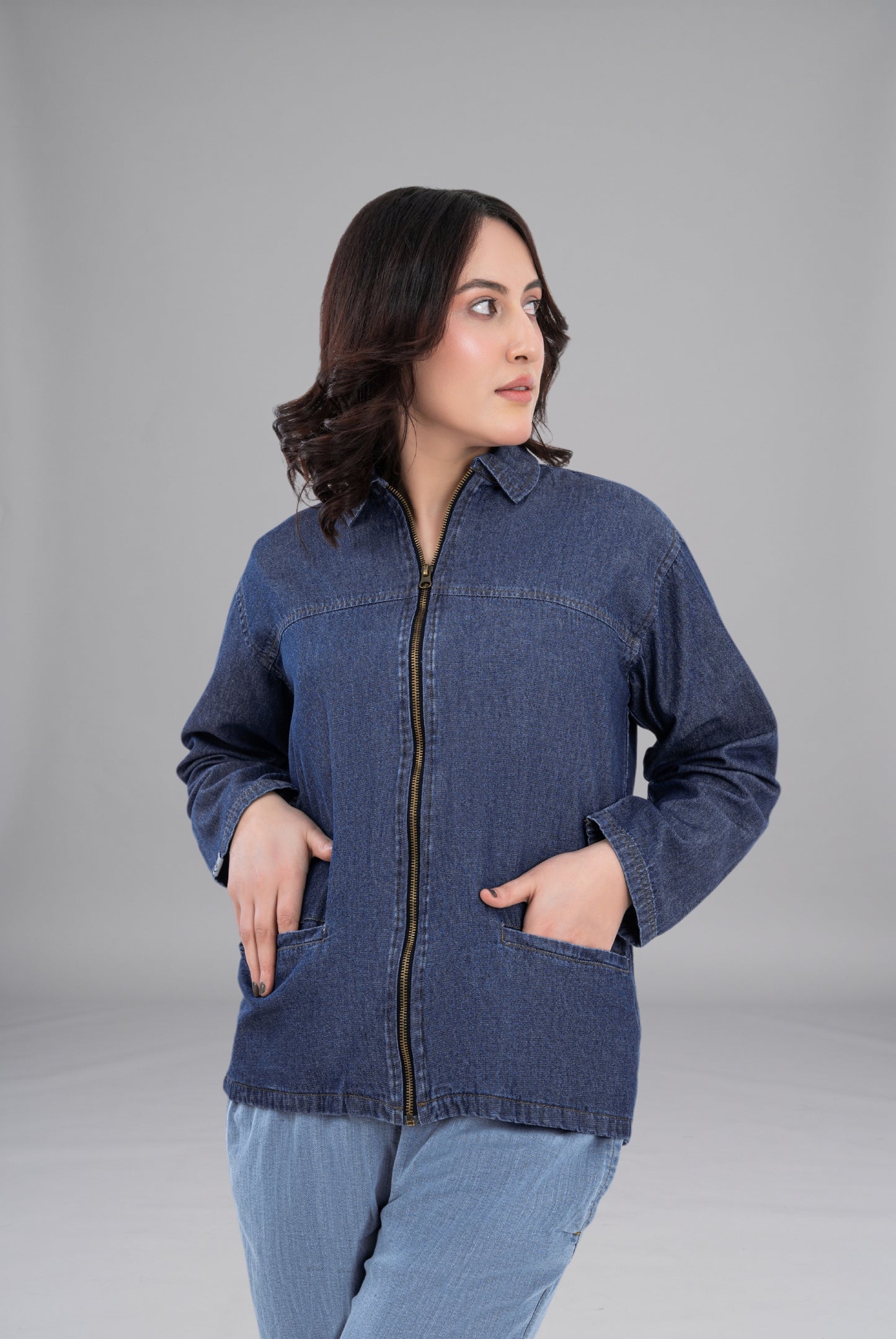 Buy Classic Deep Blue Limited Edition Upper Jacket in Pakistan Premium Fashion Wear by GTEX Apparels Pakistan 7