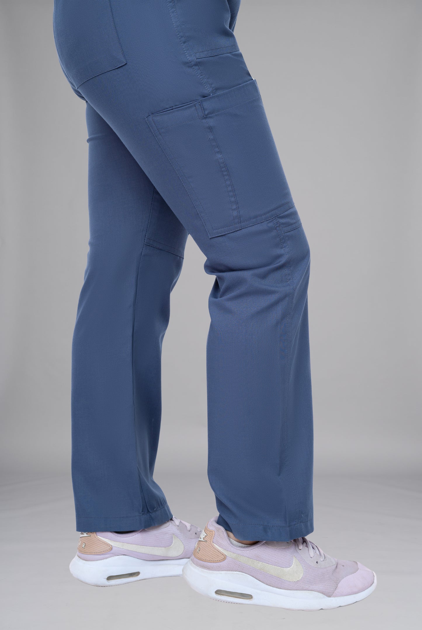 Buy Classic Curve™ steel grey scrub for women by Gtex Apparels in Pakistan, designed for practical healthcare work environments 5