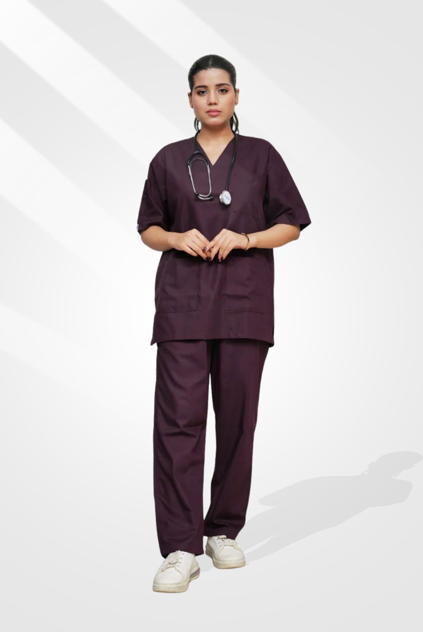 Classic™ Wine Scrub Suit for Women by GTEX Apparels Pakistan