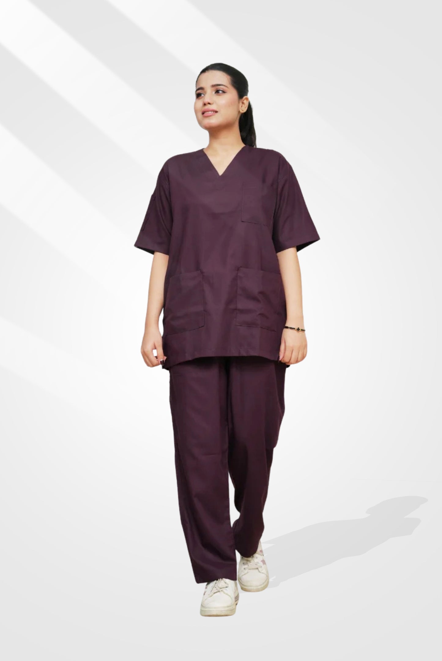 Classic™ Wine Scrub Suit for Women by GTEX Apparels Pakistan