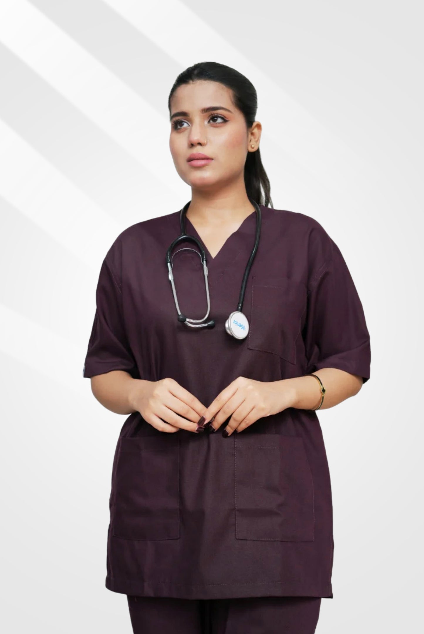 Classic™ Wine Scrub Suit for Women by GTEX Apparels Pakistan