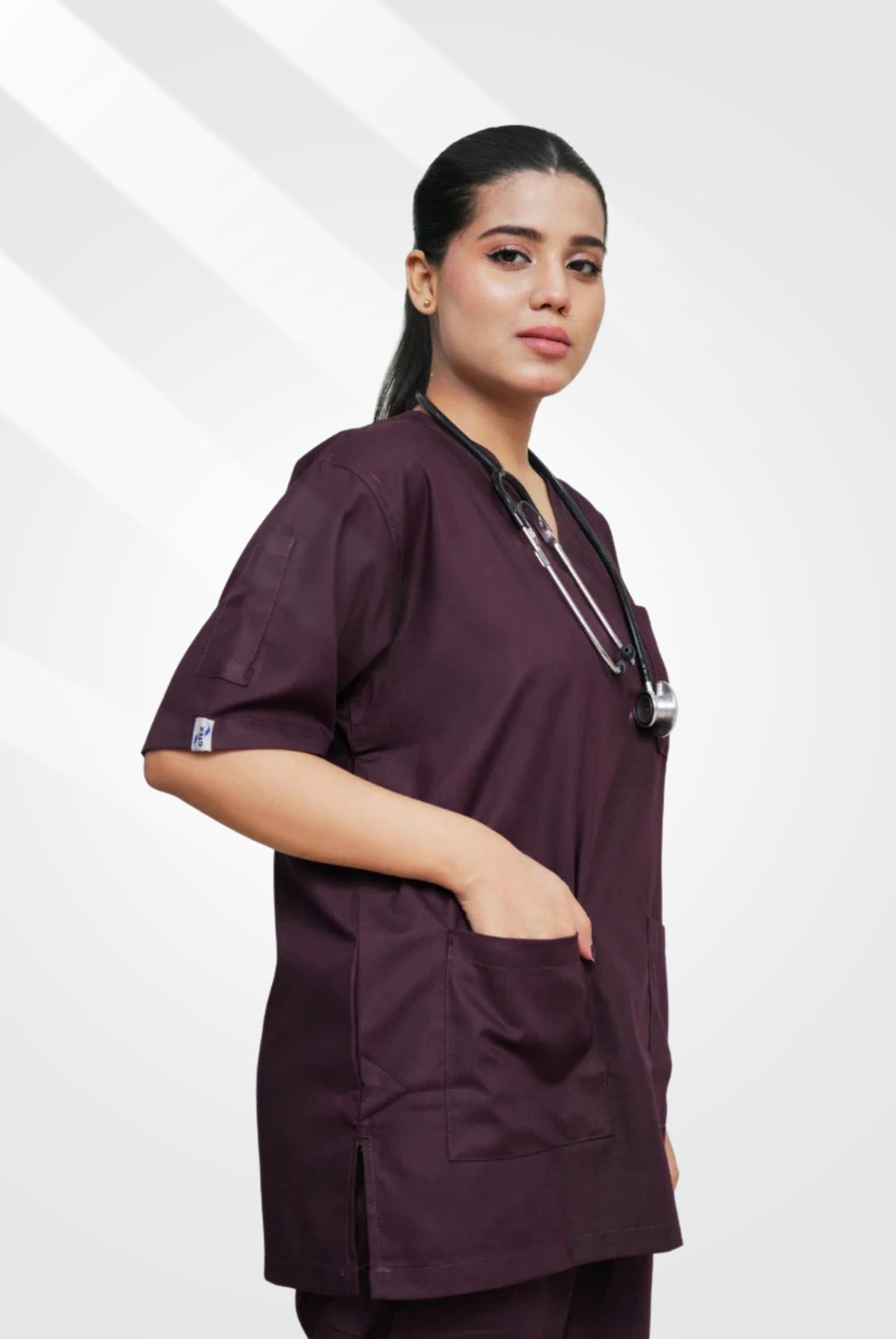 Classic™ Wine Scrub Suit for Women by GTEX Apparels Pakistan