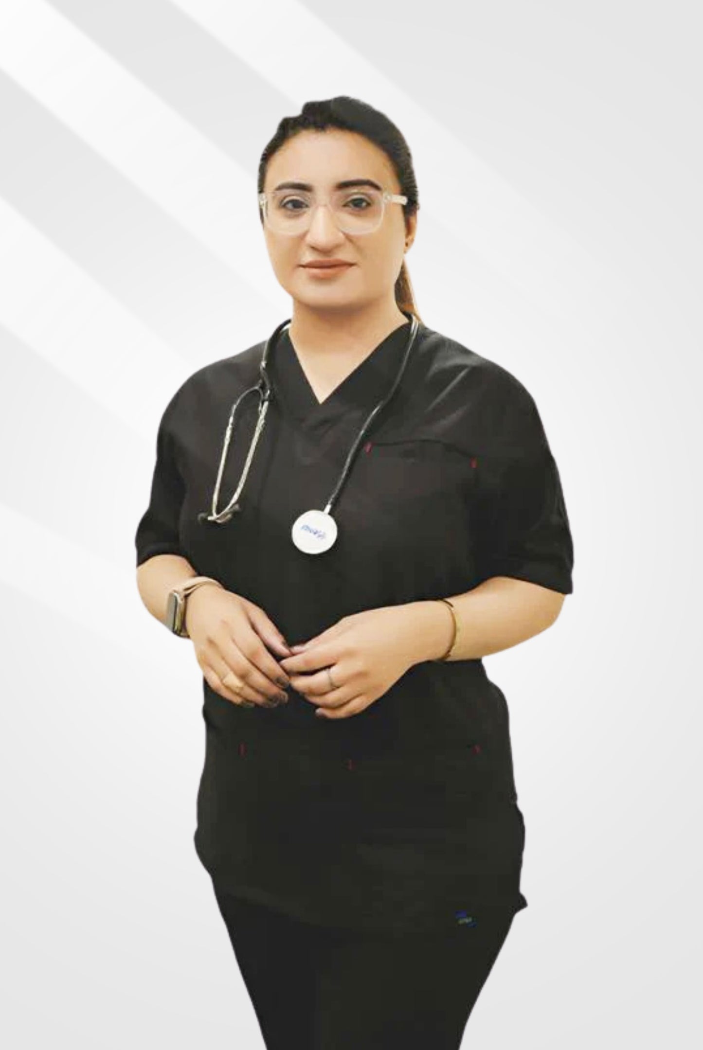 Edge Line™ Black Scrub Suit for Unisex by GTEX Apparels Pakistan