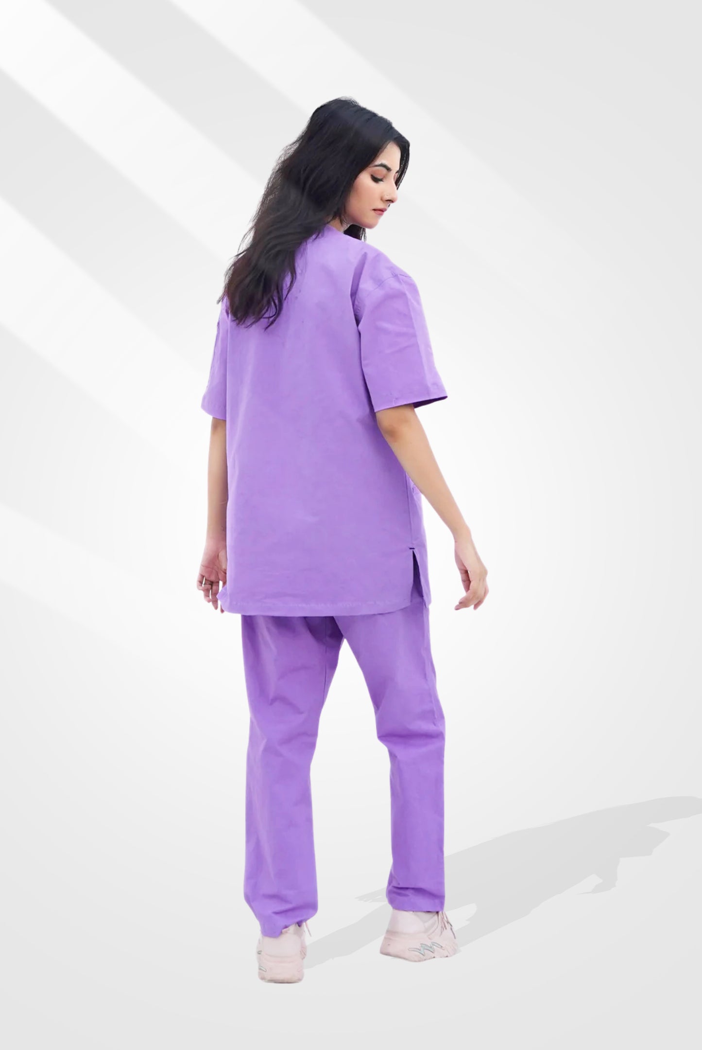 Edge Line™ Lilac Scrub Suit for Unisex by GTEX Apparels Pakistan