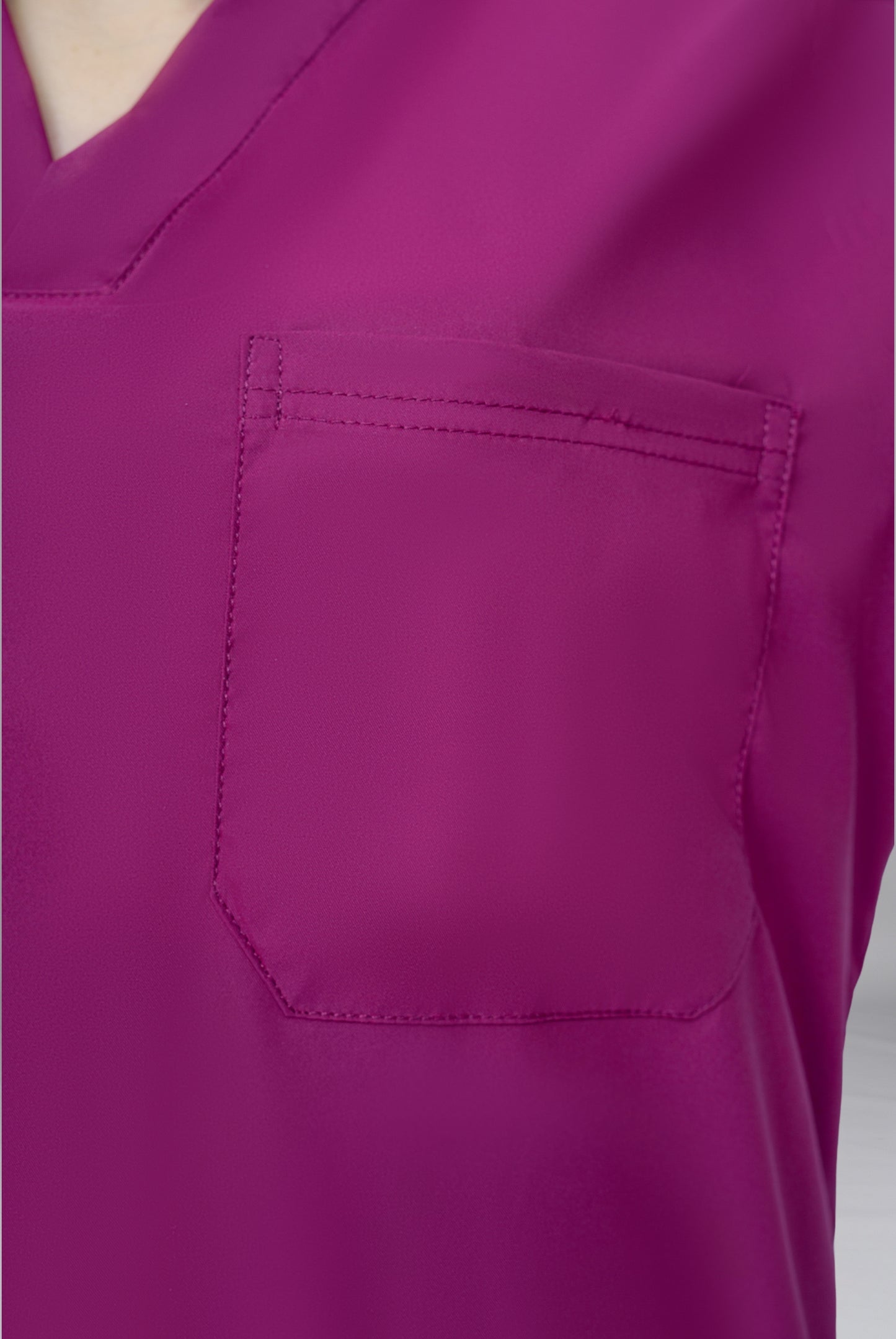 Premium Notch™ Pro Bright Maroon Scrub Wrinkle Free Edition | GTEX Apparels Pakistan 5