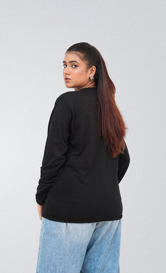 Black Round Neck T-Shirt