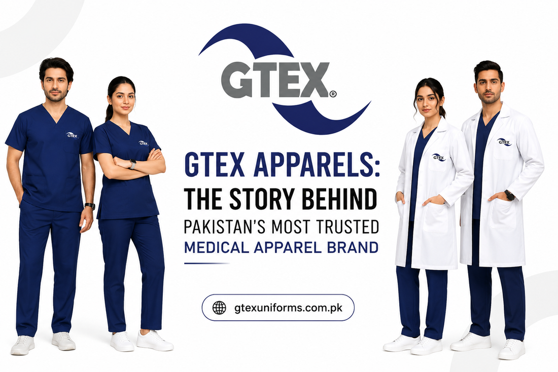 Discover the journey of GTEX Apparels, Pakistan's trusted medical uniform brand, delivering premium scrubs, lab coats, and Healthcare Apparel.