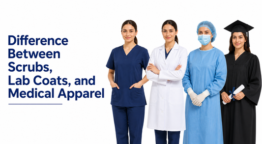 Learn the difference between scrubs, lab coats, and medical apparel in healthcare. Understand their uses, benefits, and professional roles.