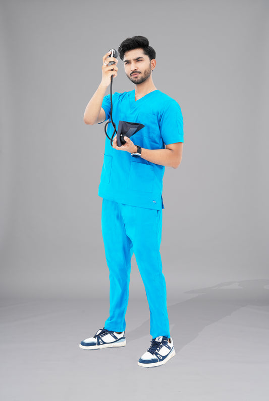 Caribbean Blue Classic Scrub for Men