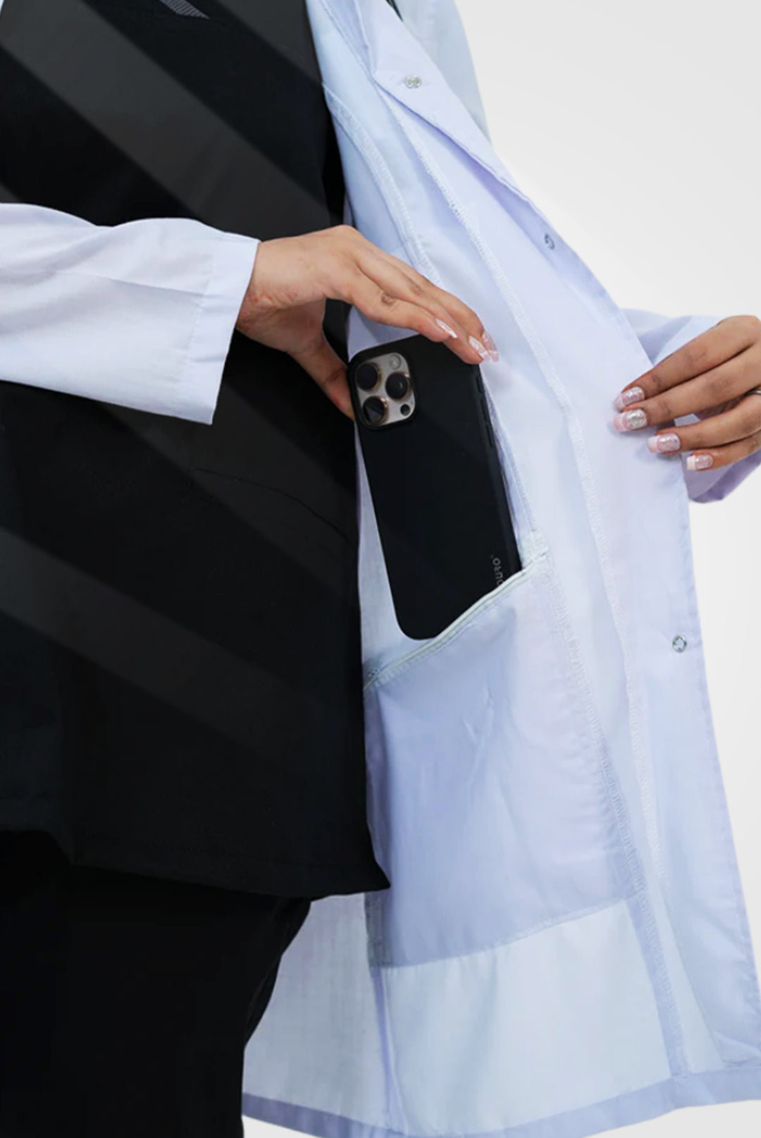 Elite Short Length White Lab Coat (Cotton Edition )at GTEX Apparels
