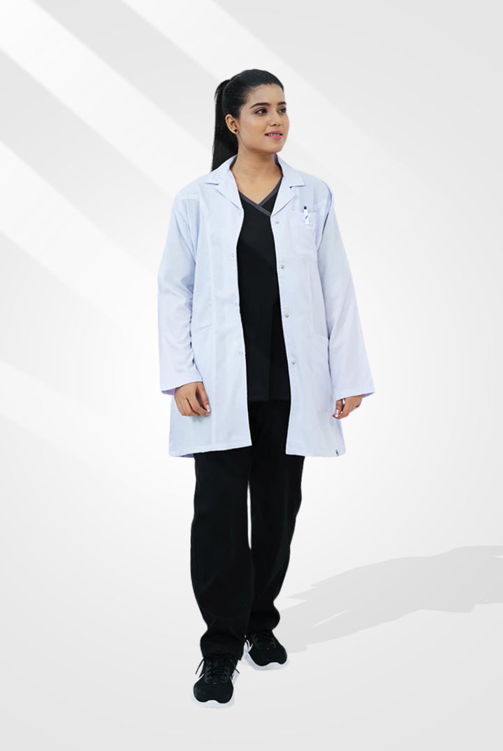 Elite Short Length White Lab Coat (Cotton Edition )at GTEX Apparels