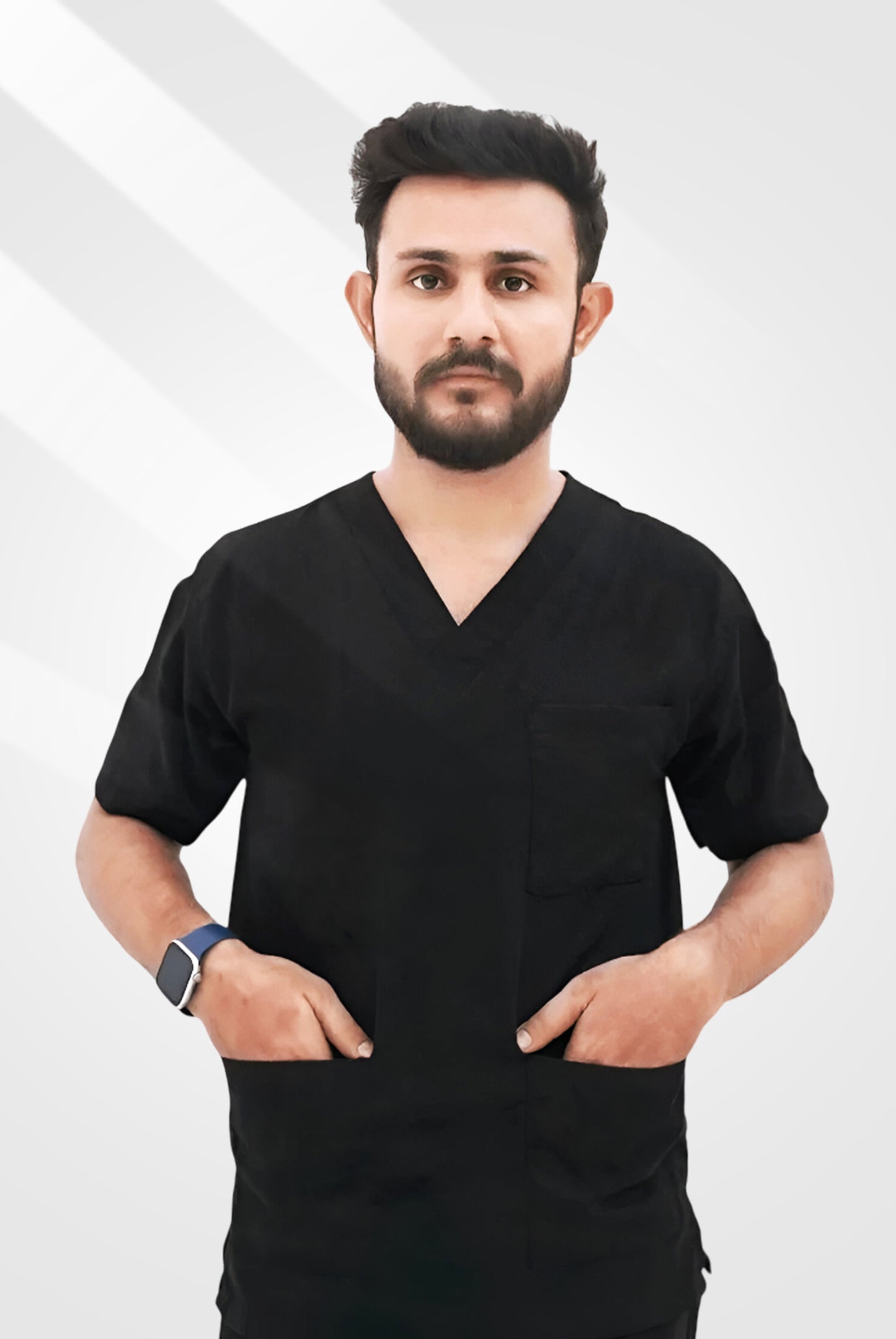 Classic™ Black Scrub Suit for Men by GTEX Apparels