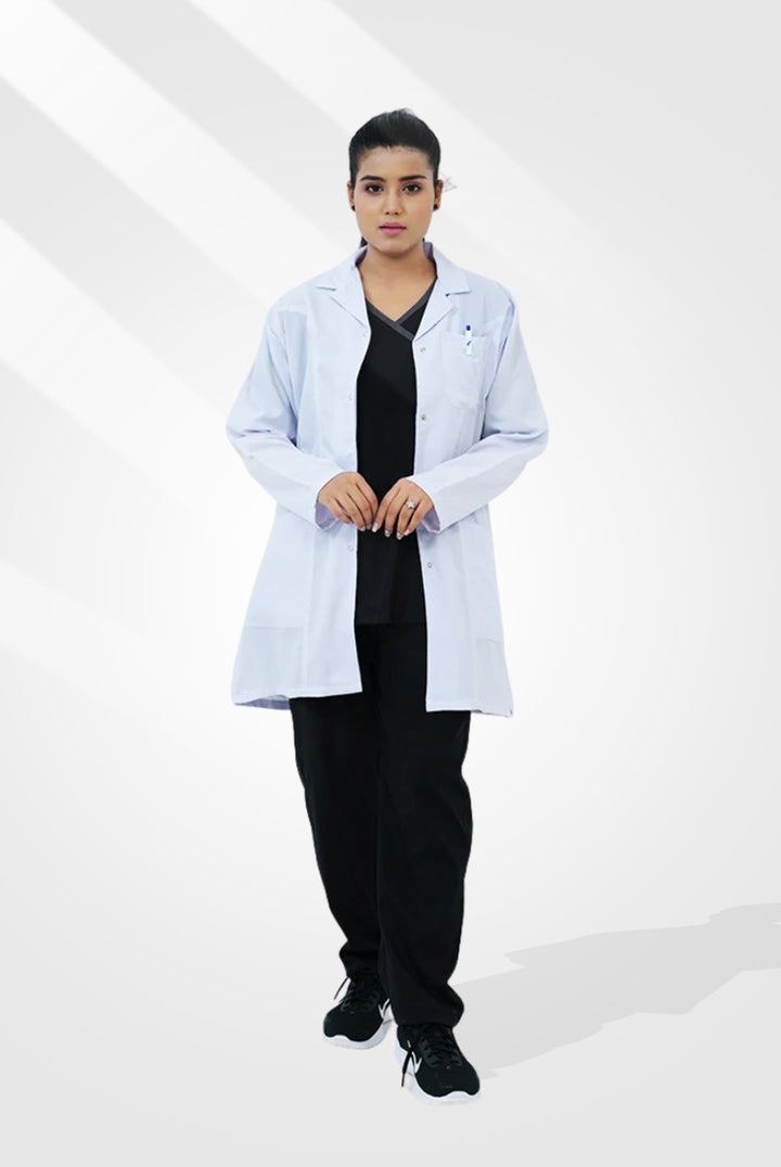 Elite Short Length White Lab Coat (Cotton Edition )at GTEX Apparels