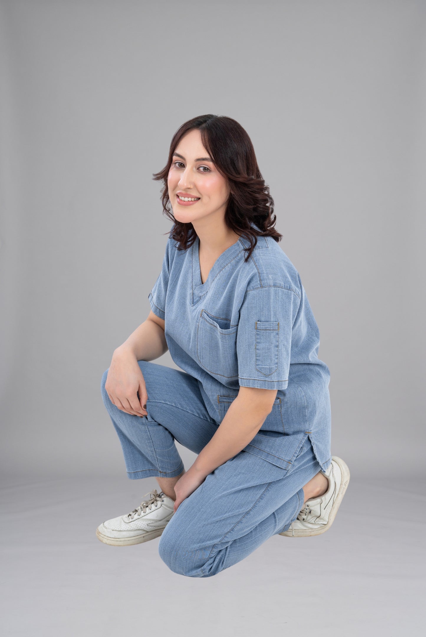 Denim light Unisex Scrub