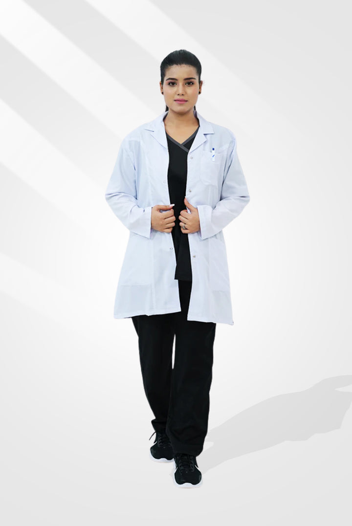 Elite Short Length White Lab Coat (Cotton Edition )at GTEX Apparels