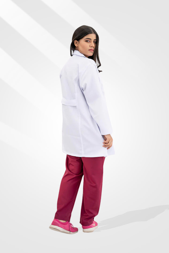 Elite Short-Length Lab Coat for Women at GTEX Apparels