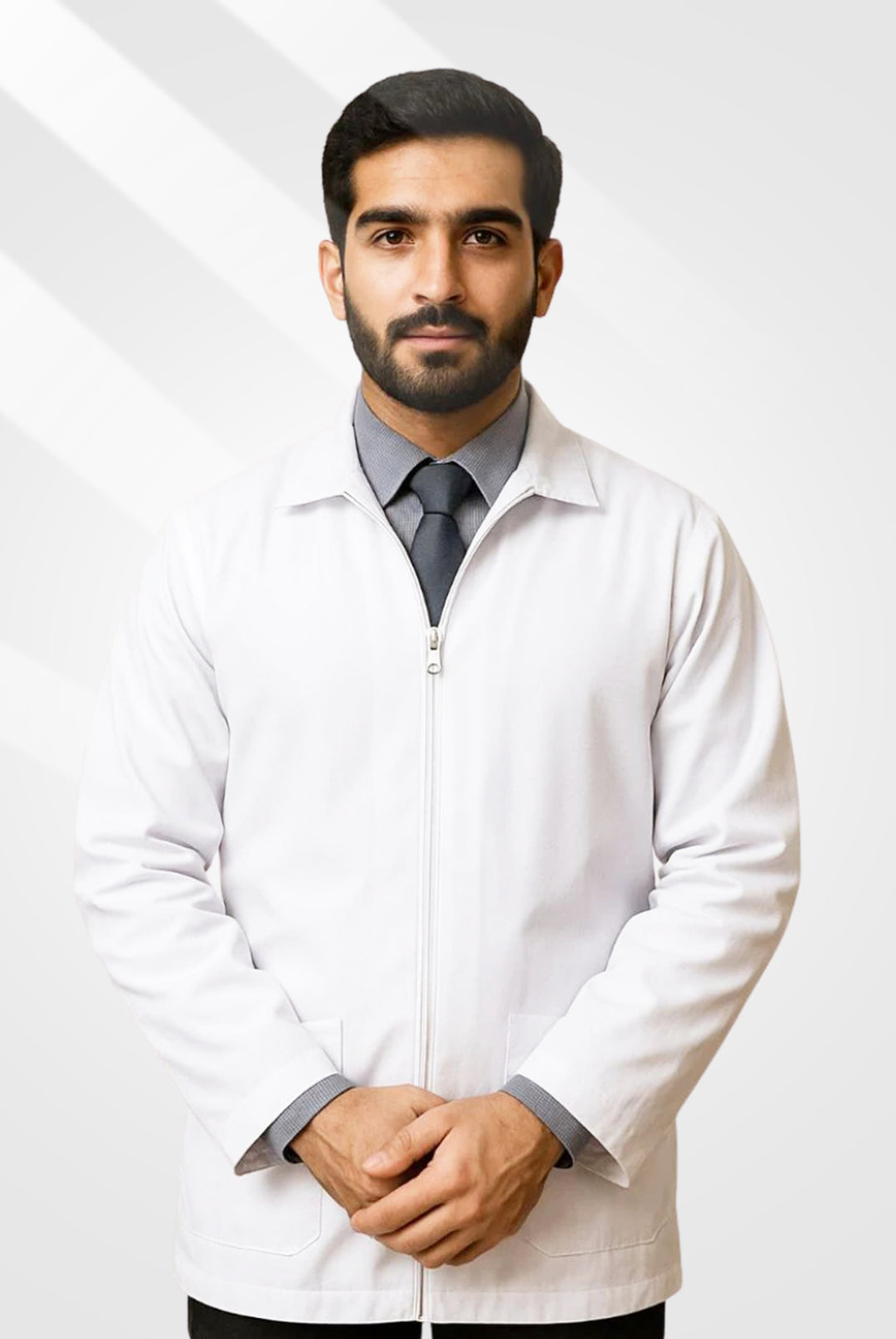 Zipper Lab Coat For Unisex at GTEX Apparels