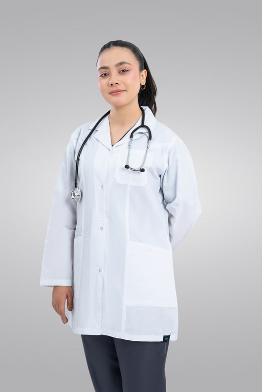 Elite Short Length Womens Lab coat