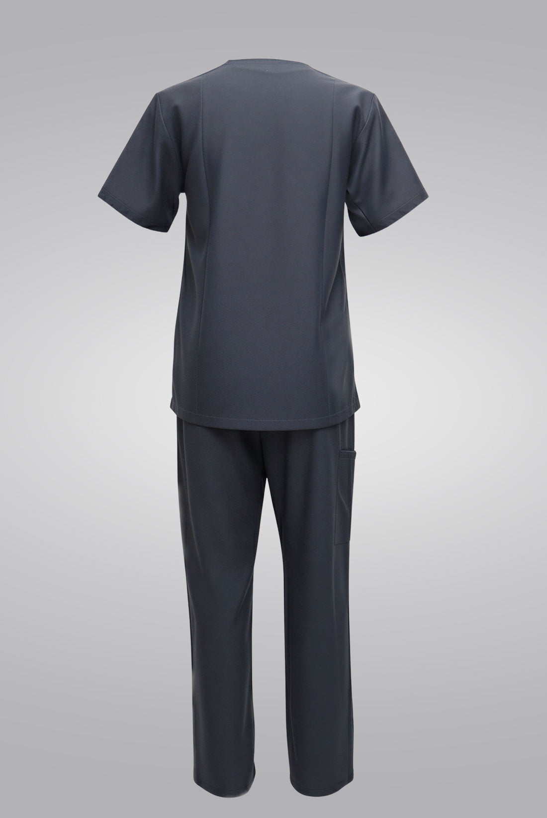 Charcoal Knitted Scrub Suit for Unisex