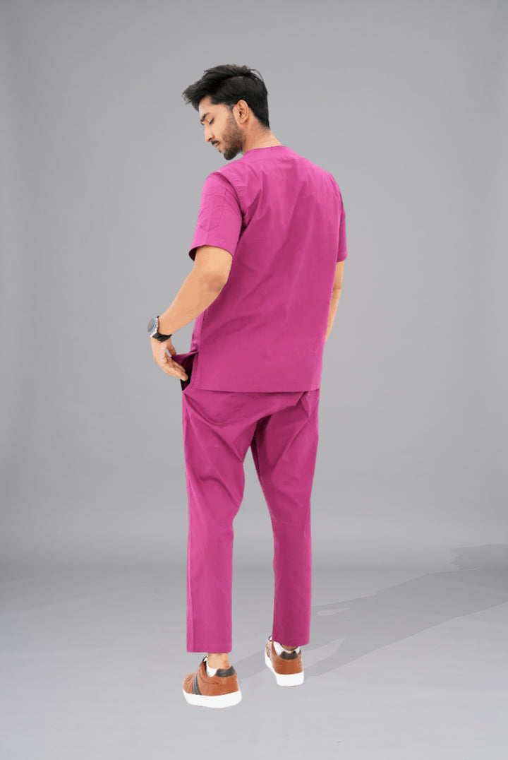 Mulberry Maroon Scrub Suit
