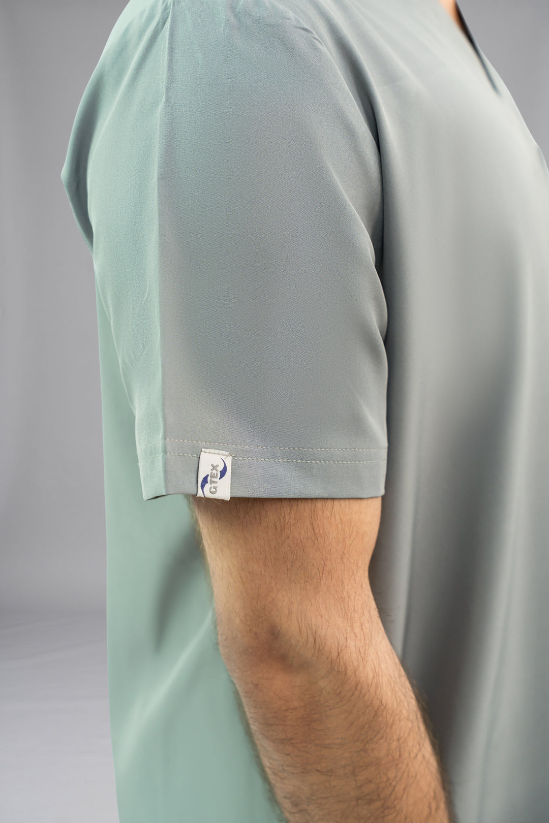 Light Grey Premium Notch Pro Scrub Suit Wrinkle Free Edition