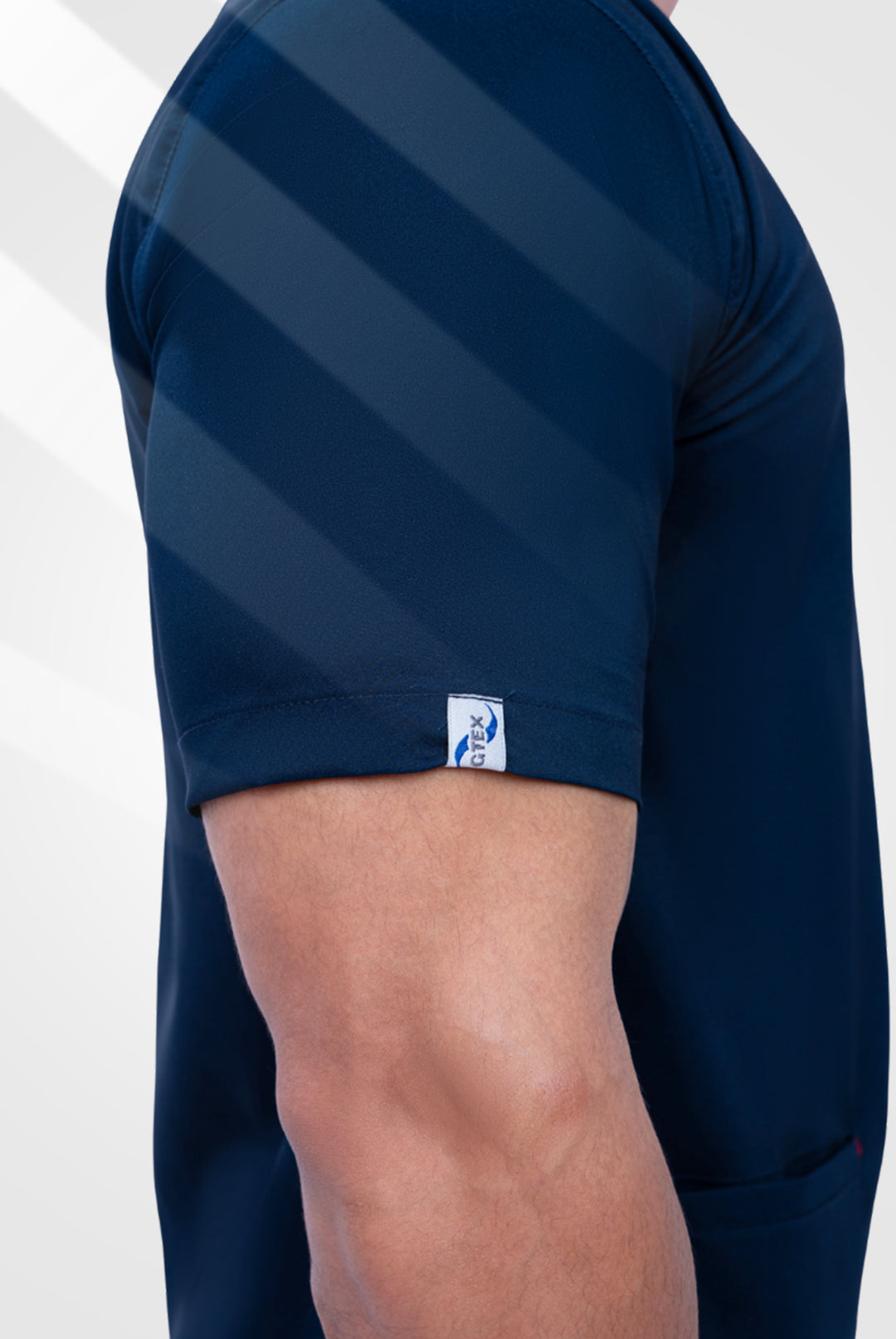 Flexi Care Edge Line™ Dark Navy Scrub Suit for Unisex by GTEX Apparels