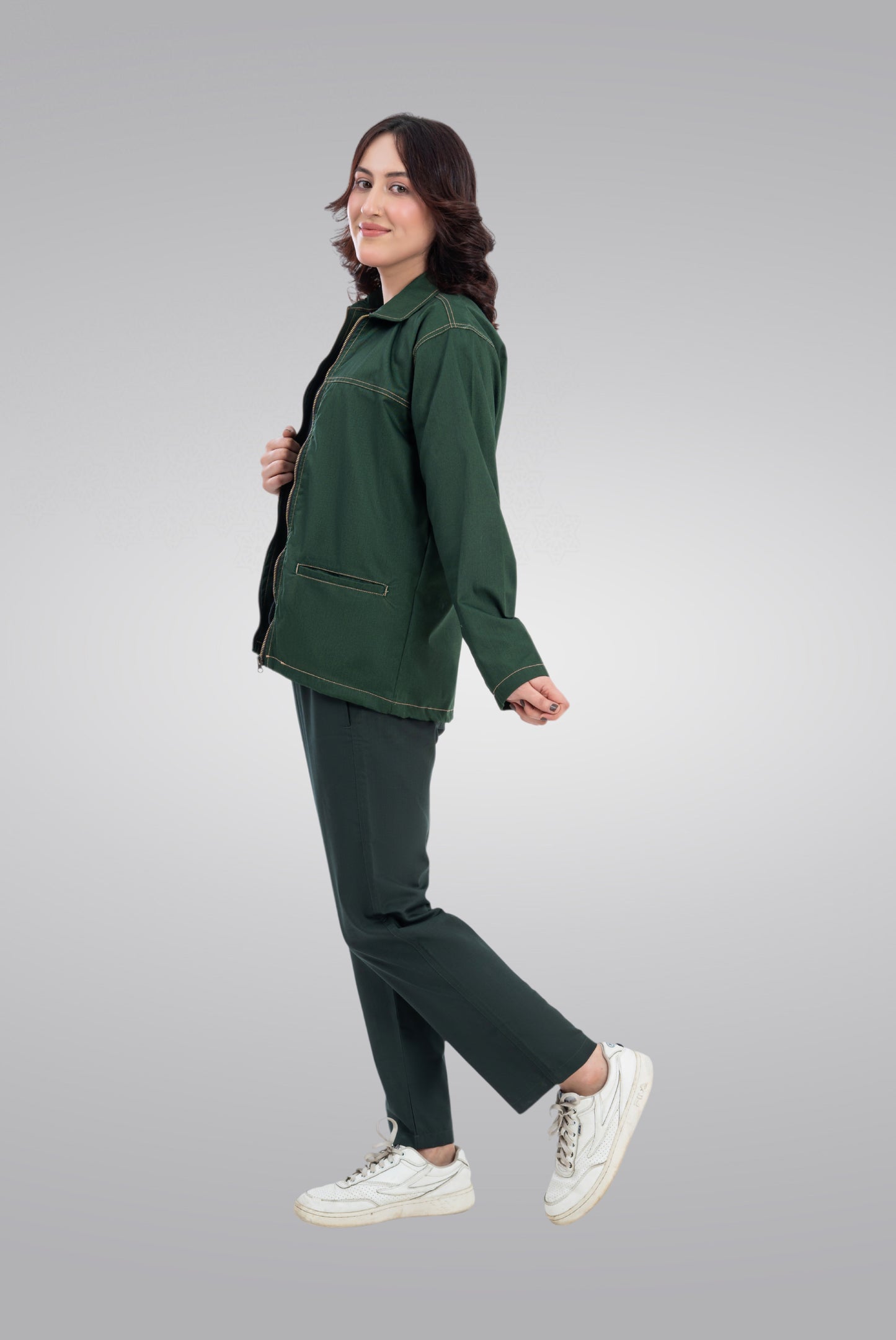 Bottle Green Upper Jacket