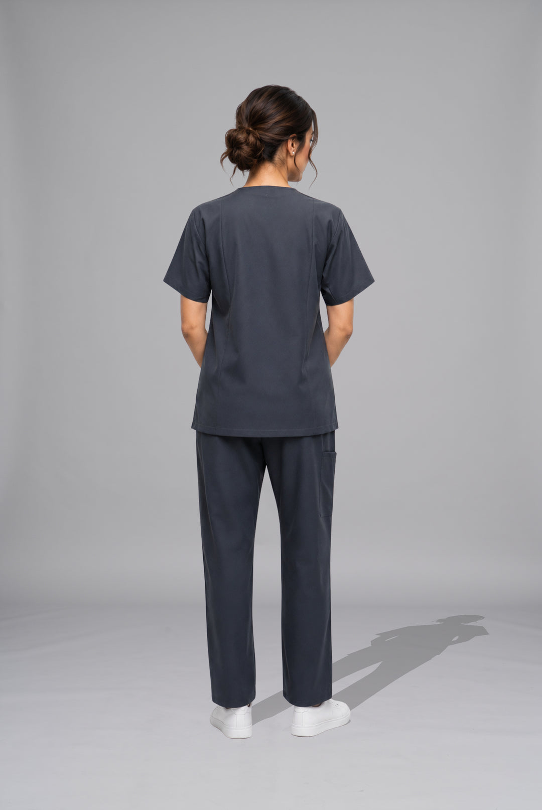 Charcoal Knitted Scrub for Unisex