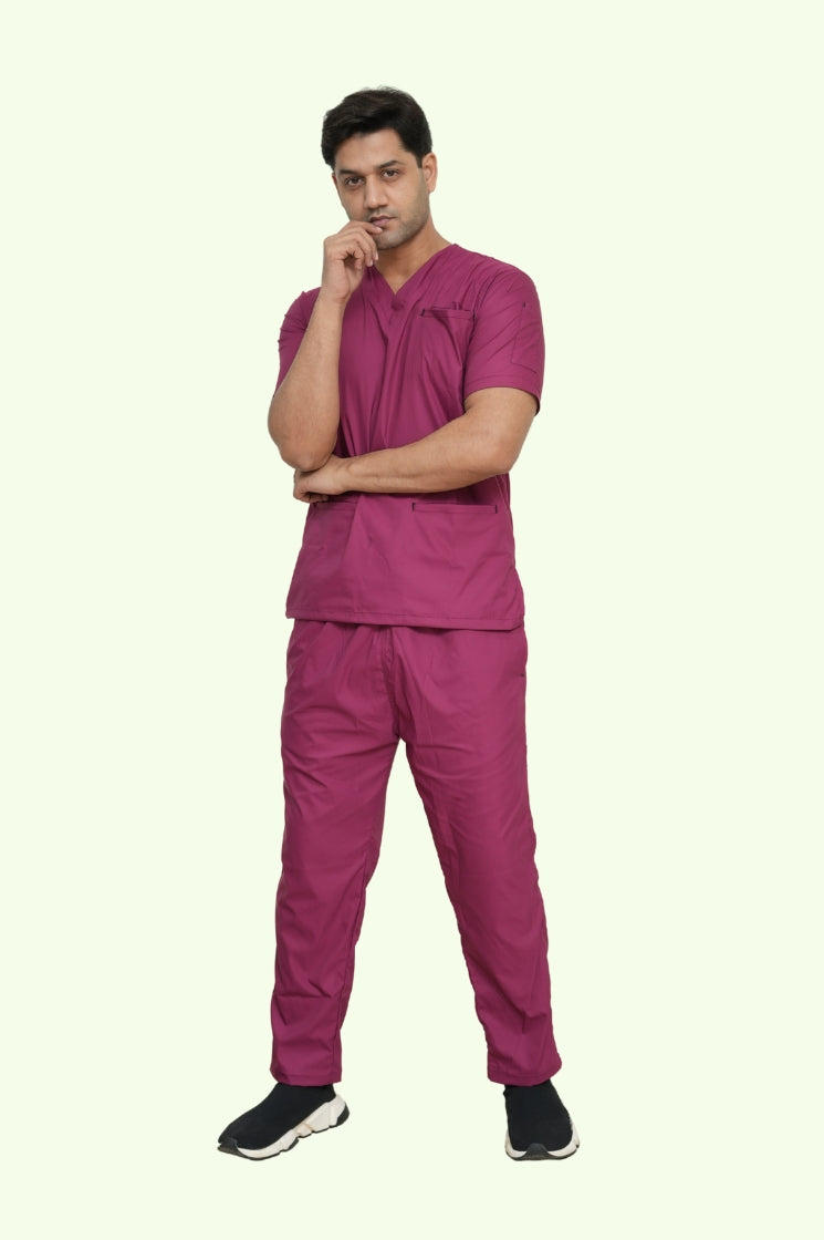 Elite Notch™ Pro Royal Blue Scrub Suit