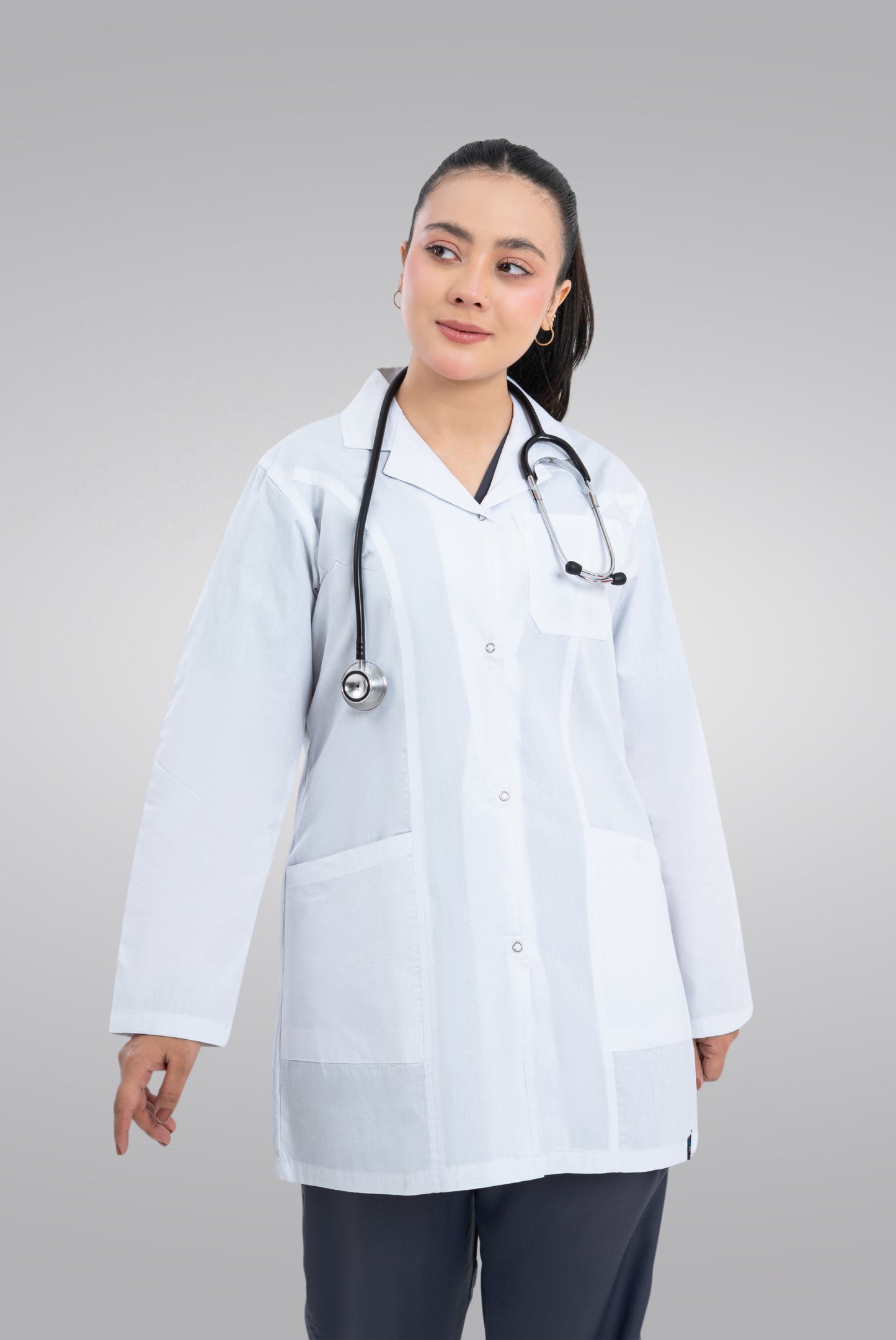 Elite Short Length Womens Lab coat