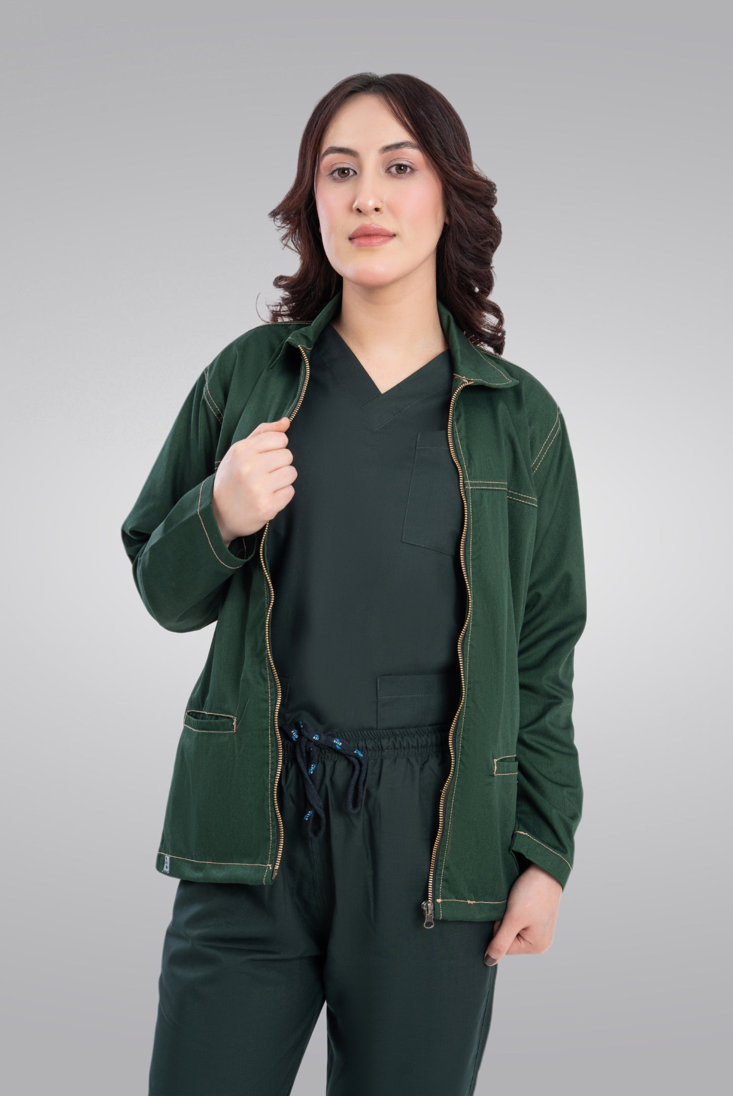 Bottle Green Upper Jacket