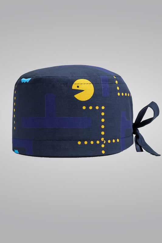 Pac man Print Surgical Cap