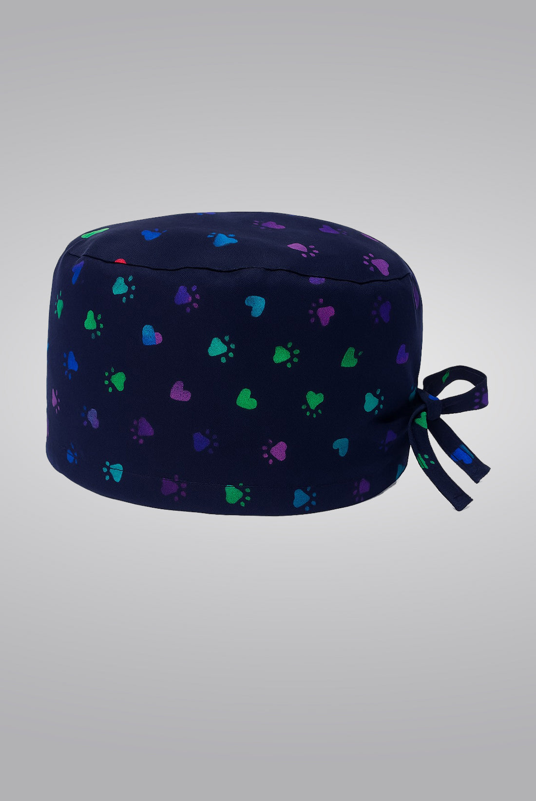 Paw Heart Rainbow Print surgical Cap