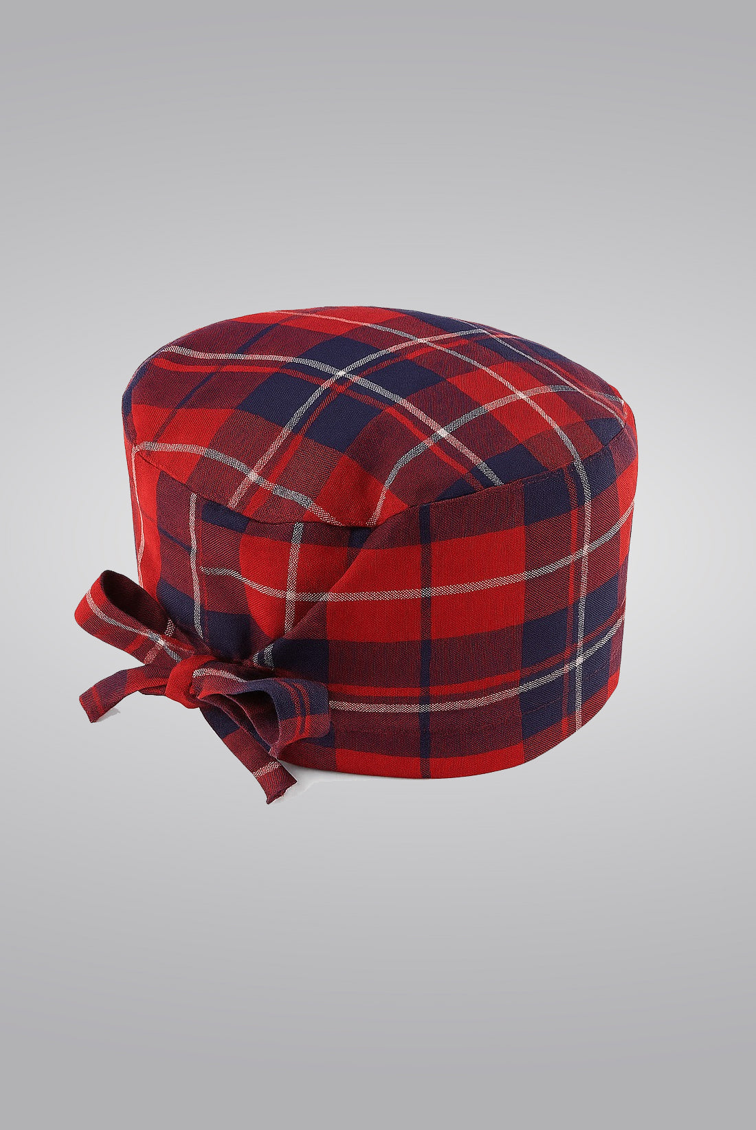 Red plaid Surgical Cap