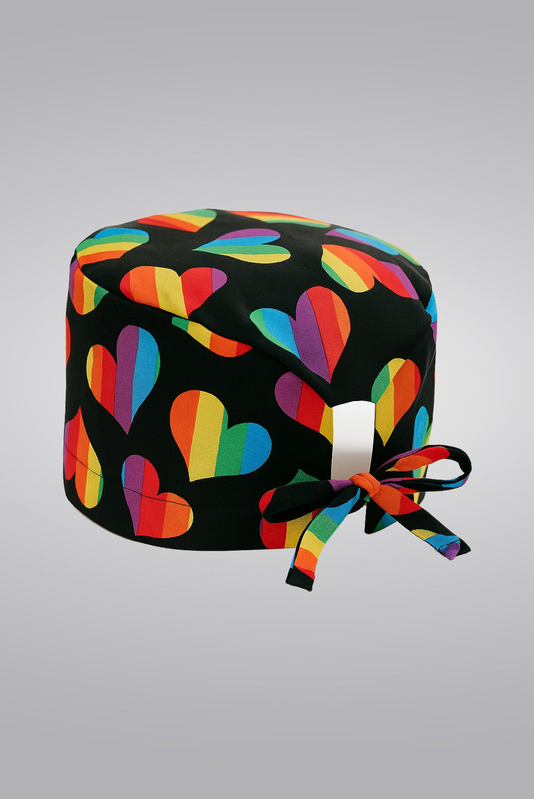 Rainbow Hearts Printed Surgical Cap