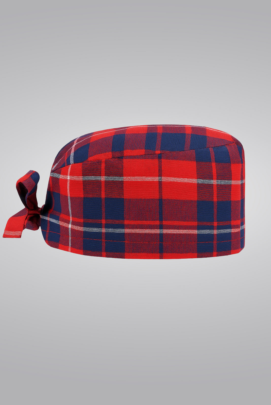 Red plaid Surgical Cap