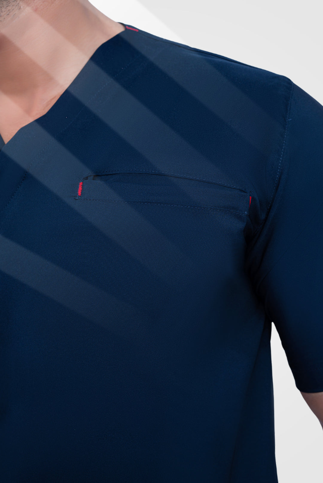 Flexi Care Edge Line™ Dark Navy Scrub Suit for Unisex by GTEX Apparels