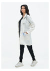 Off white wrinkle free lab coat/ female