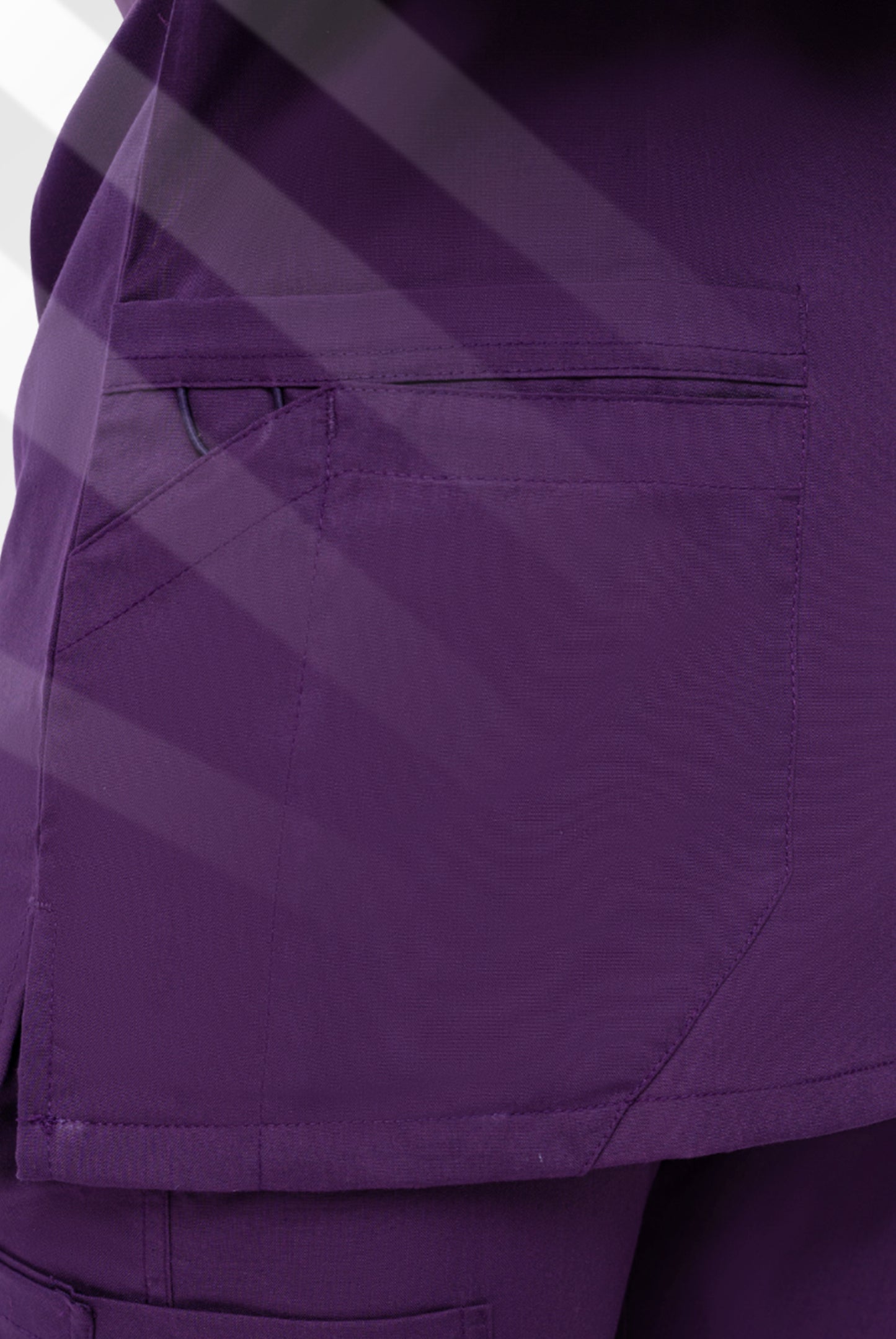 Classic Curve™ Purple Scrub Suit for Women by GTEX Apparels