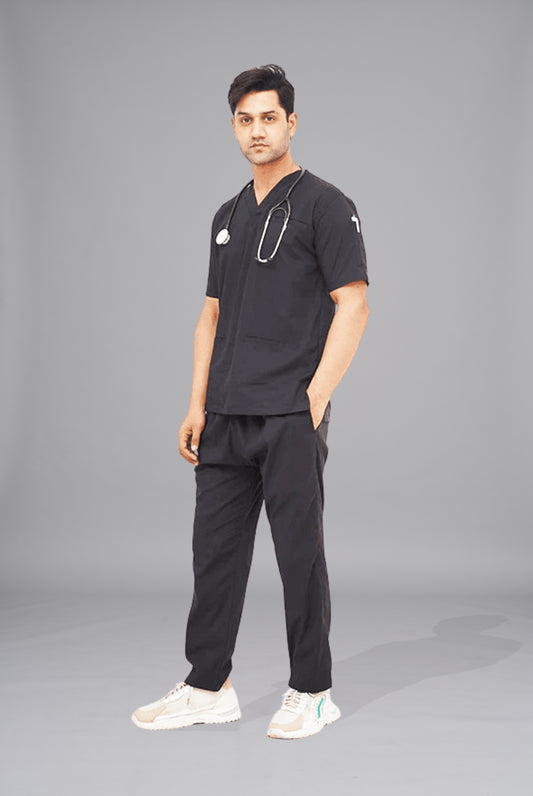Performance Black Scrub for Men