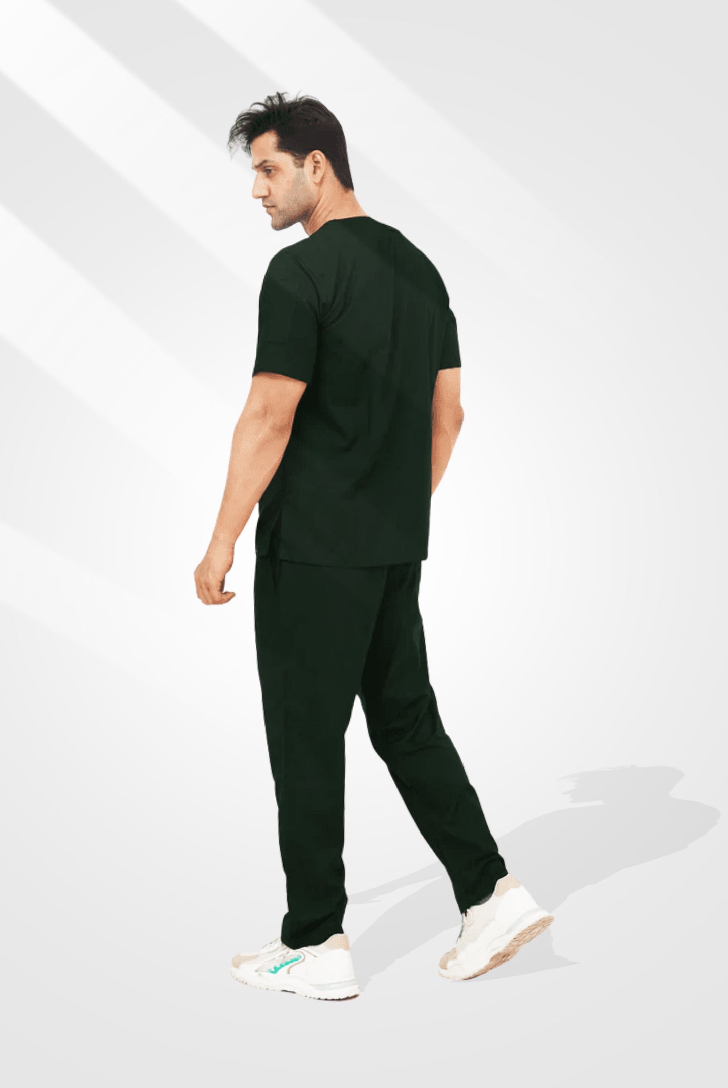 Bottle Green Scrub Suit for Men by GTEX Apparels
