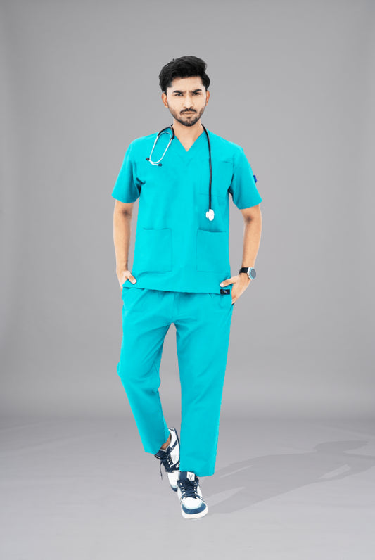 Sea Green Classic Scrub for Men