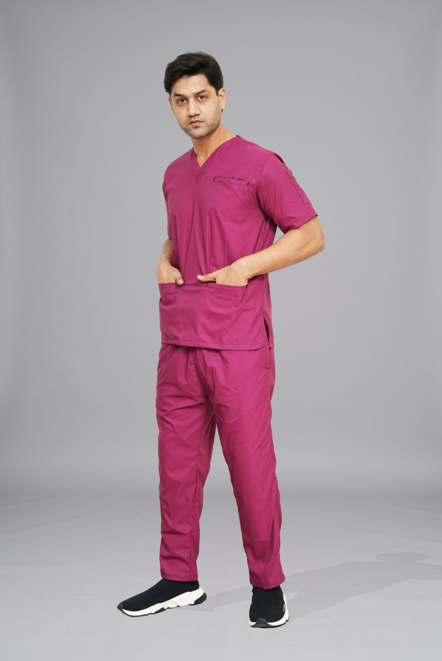 Flexi Care Edge Line™ Bright Maroon Scrub for Unisex