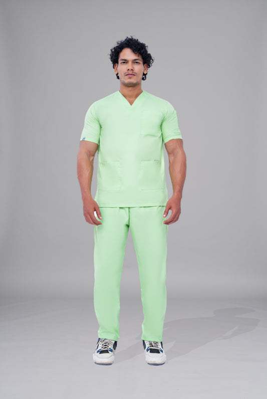 Light Pastel Green classic Scrub for Unisex